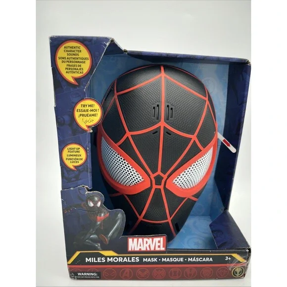Disney Marvel Miles Morales Light-Up Spiderman Across the Spider Verse Mask‎ - Picture 9 of 12